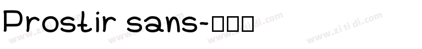 Prostir sans字体转换
